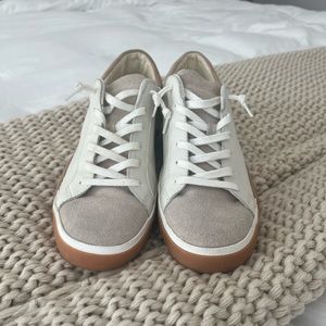 Dolce Vida White Tan Sneakers